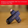 USB флеш накопичувач SanDisk 128GB Phone Drive for iPhone Metallic Sky Lightning/Type-C U (SDIXD0N-128G-GN6NE) зображення 6