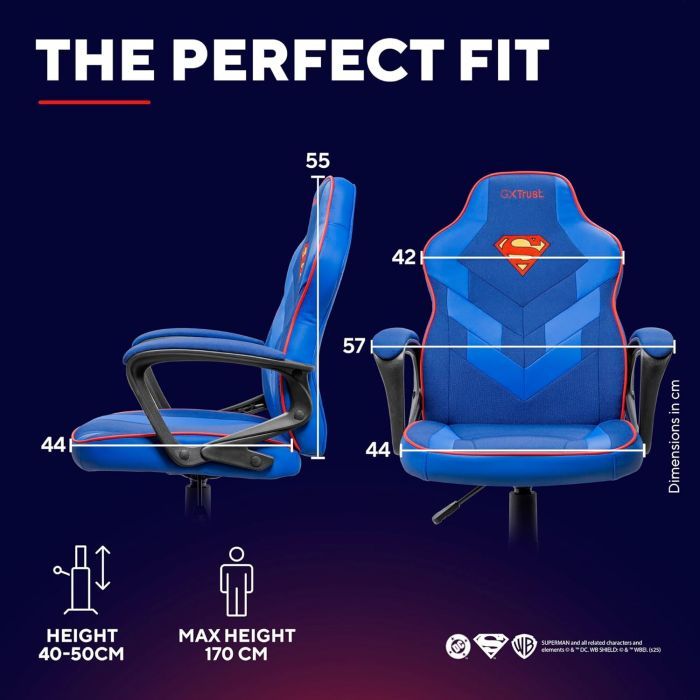 Кресло игровое Trust GXT 703SM Revvo Blue (25741) изображение 6