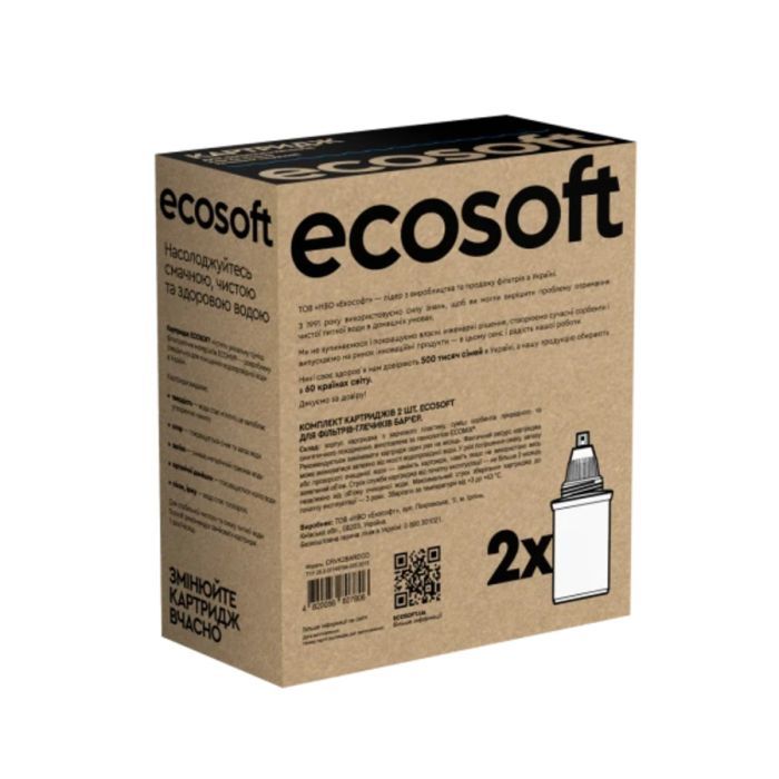 Картридж для фільтра глечика Ecosoft Бар''єр 2 шт (CRVK2BARECO) зображення 8