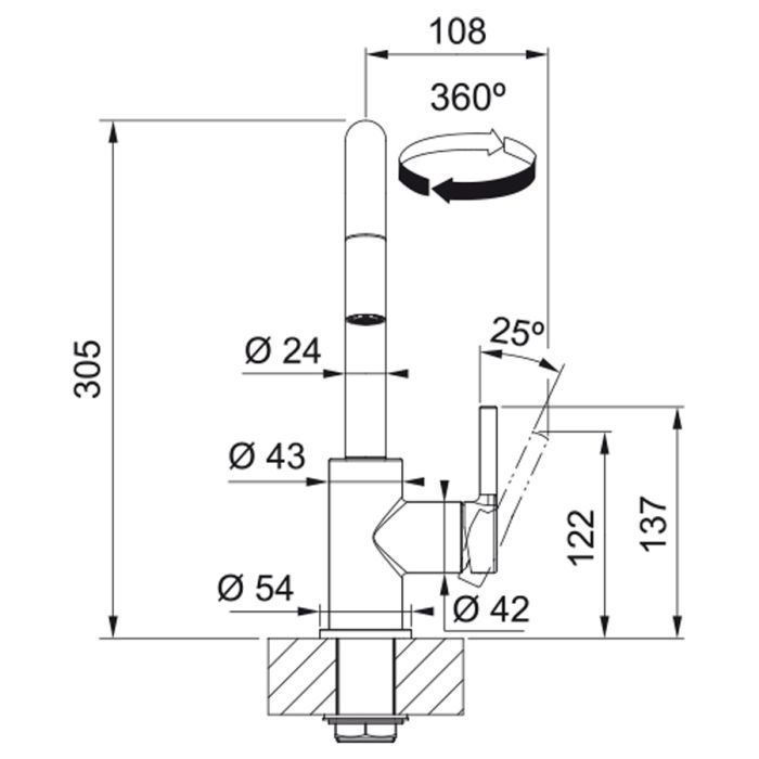 Змішувач Franke Lina U Pull Down (115.0728.477) зображення 5
