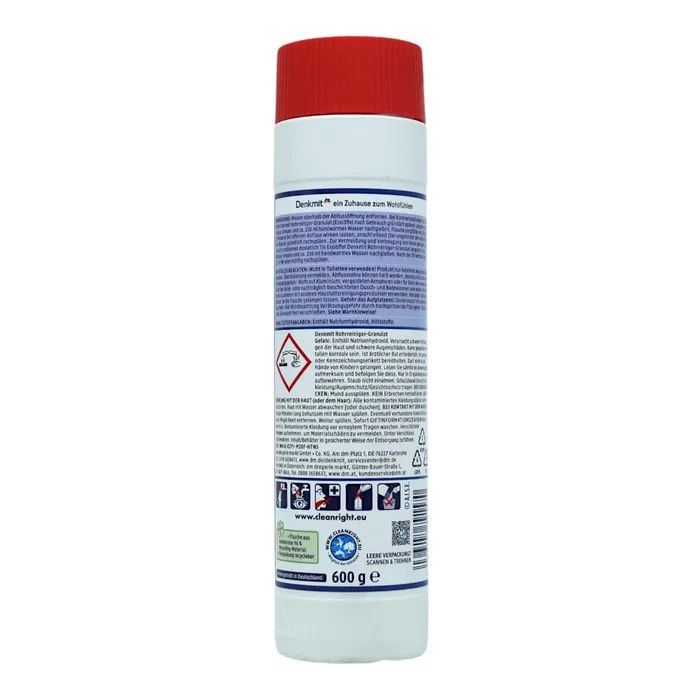 Засіб для прочищення труб DenkMit Rohrreiniger Granulat Гранули 600 г (4066447791570) зображення 2