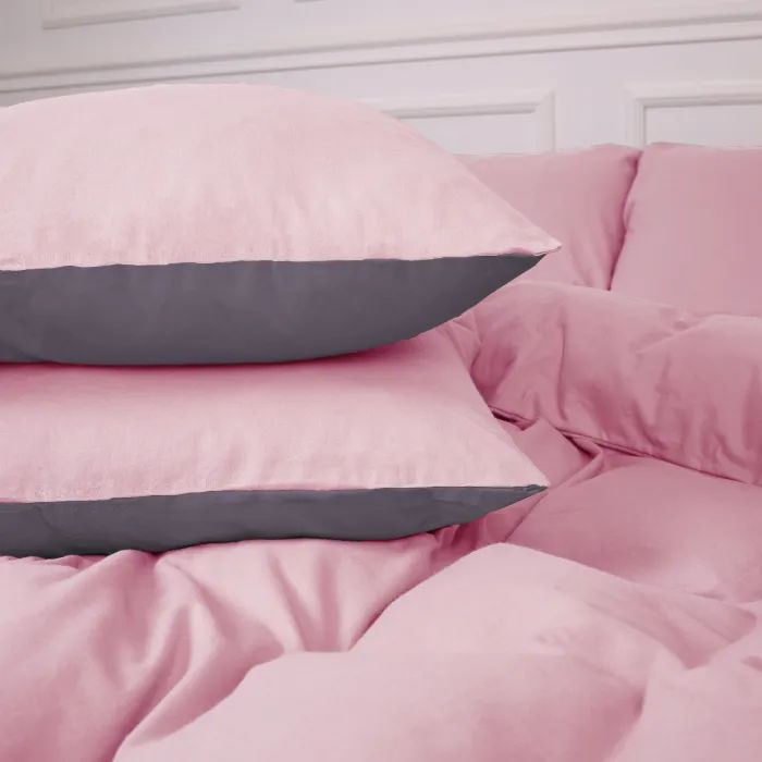 Постельное белье MirSon 001-008 Ash grey/Pink Фланель 2x143x210 Семейный (2200009660917) изображение 6