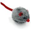 Іграшка для котів Hippie Pet Мишка сіра з червоним хвостиком 6 см (HIPCT14419)
