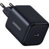 Зарядное устройство Ugreen USB-C GaN 45W + cable USB-C to USB-C X524 black (65054) изображение 2