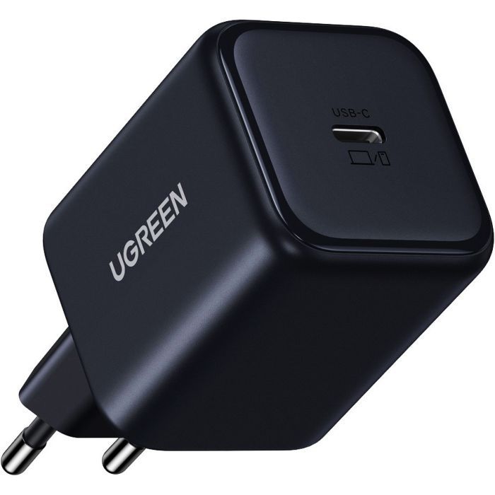 Зарядное устройство Ugreen USB-C GaN 45W + cable USB-C to USB-C X524 black (65054) изображение 3