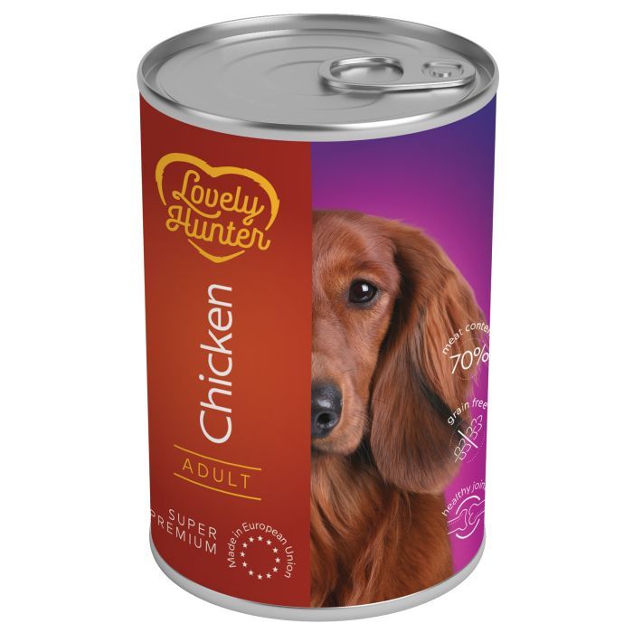 Консервы для собак Lovely Hunter Adult Chicken 800 г (LHU45623)