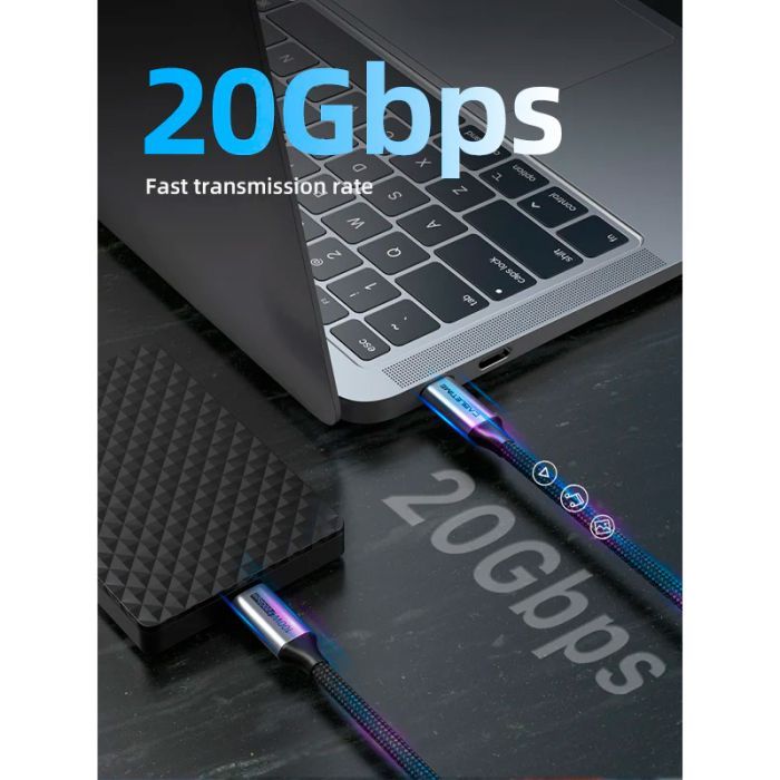 Дата кабель USB-C to USB-C 2.0m 100W USB3.1 20Gbps 4K60Hz Cabletime (CA914234) изображение 4