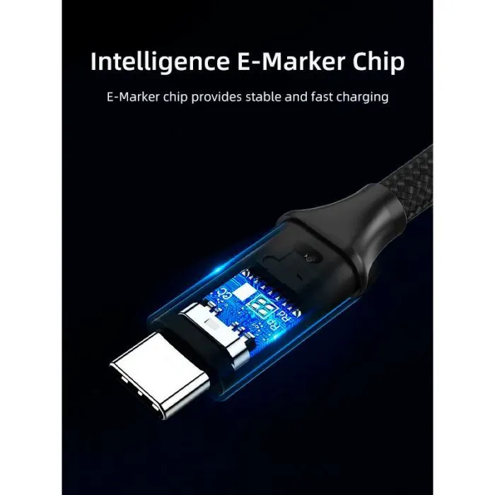 Дата кабель USB-C to USB-C 2.0m 100W USB3.1 20Gbps 4K60Hz Cabletime (CA914234) изображение 5