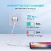 Дата кабель USB-C to Lightning 1.0m 3A US171 white UGREEN (10493) изображение 3