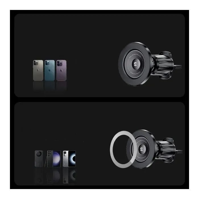 Универсальный автодержатель Essager Berlin magnetic car mount outlet model (EZJCFK-BL01-Z) изображение 8