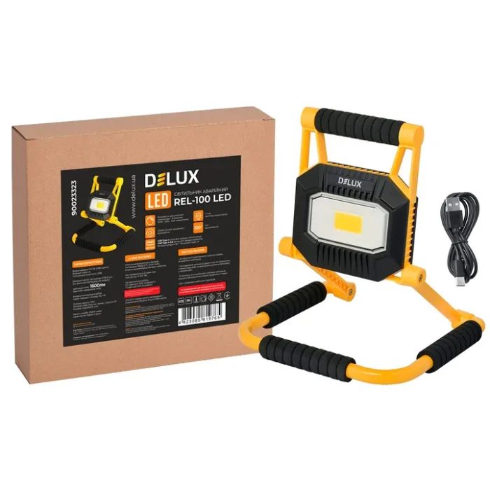 Прожектор Delux REL- 100 (3.7V 4400mAh) LED COB 20W 6500K IP54 (90023323) изображение 3