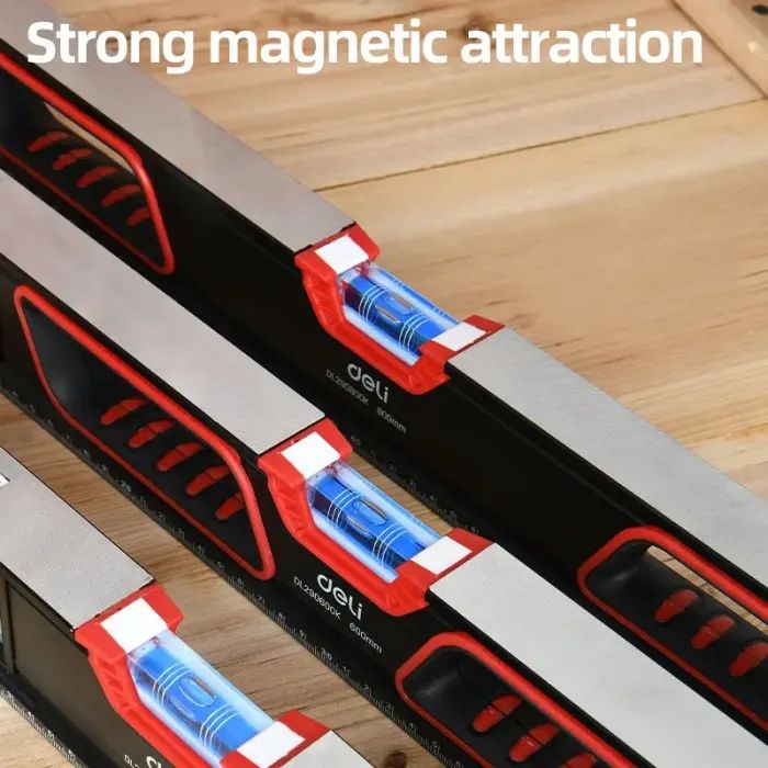 Уровень Deli с дополнительным окном, 3 капсулы, 600 мм (EDL290600K) изображение 3