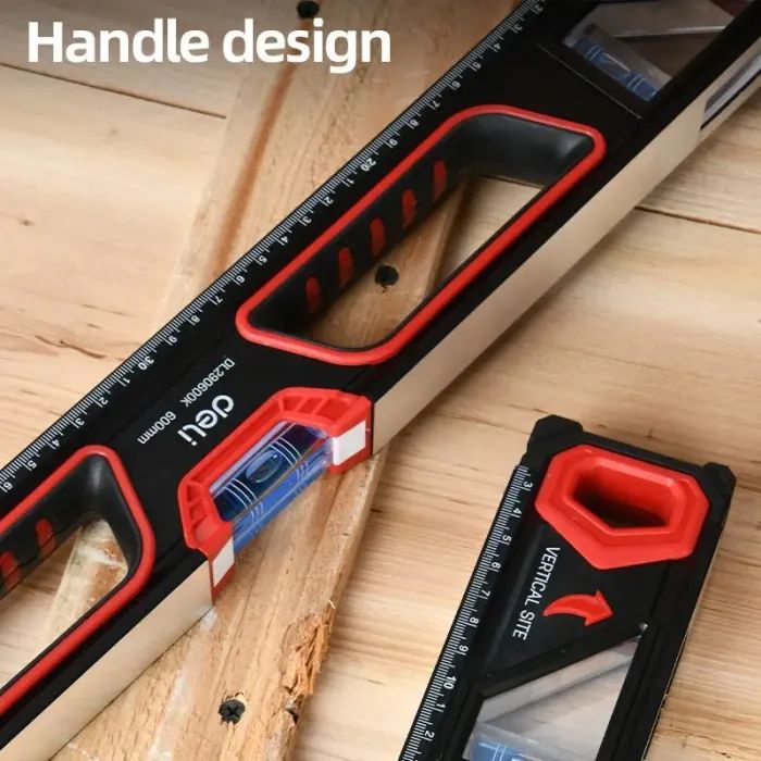 Уровень Deli с дополнительным окном, 3 капсулы, 600 мм (EDL290600K) изображение 4