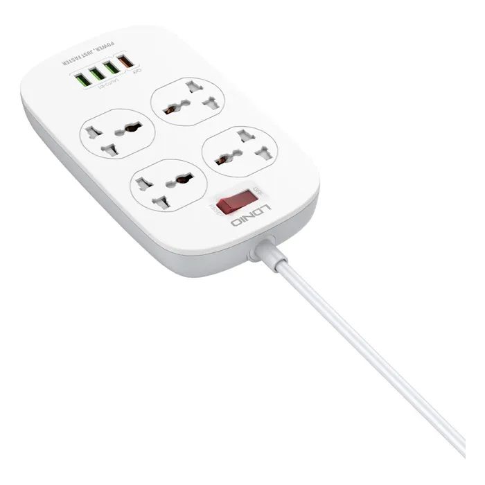 Мережевий фільтр живлення LDNIO SC4407Q 4роз. 4USB 2м (SC4407Q) зображення 4