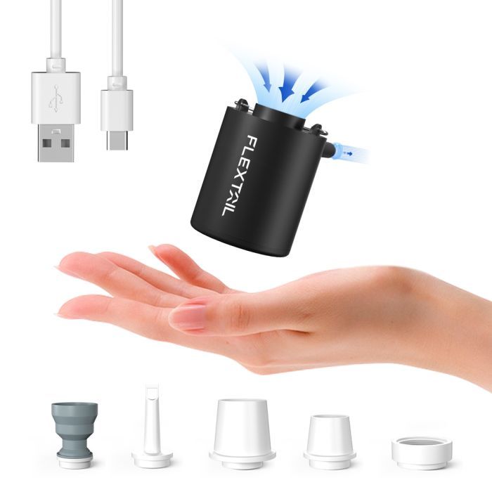 Насос для надувних меблів Flextail Tiny Pump, чорний (6975755961323)