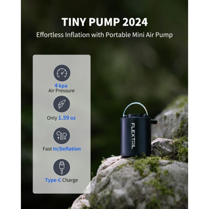 Насос для надувних меблів Flextail Tiny Pump, чорний (6975755961323) зображення 3