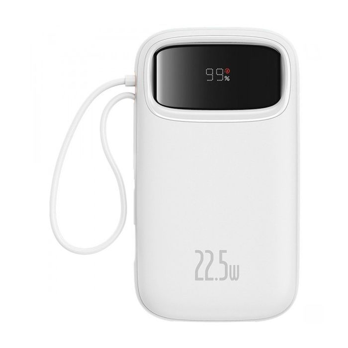 Батарея універсальна Baseus Qpow2 20000mAh 22.5W PD, QC/3.0, White (P10055002223-00)