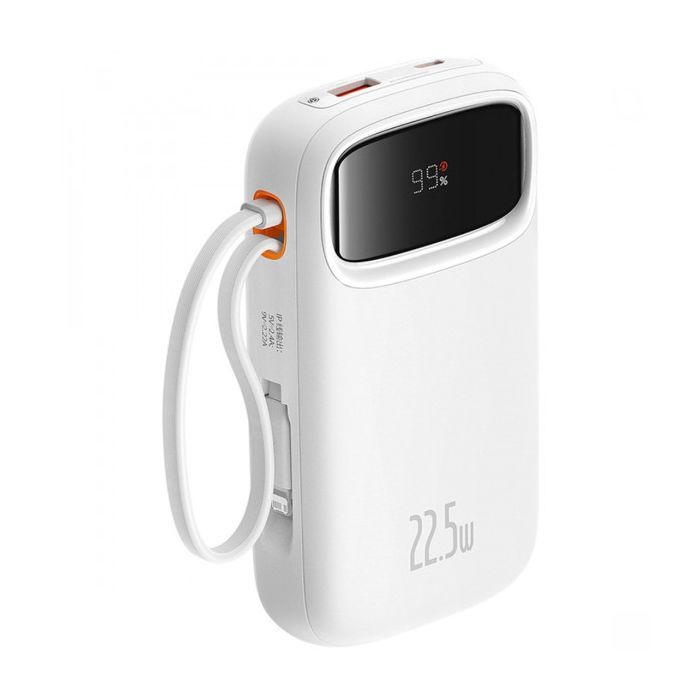 Батарея універсальна Baseus Qpow2 20000mAh 22.5W PD, QC/3.0, White (P10055002223-00) зображення 2