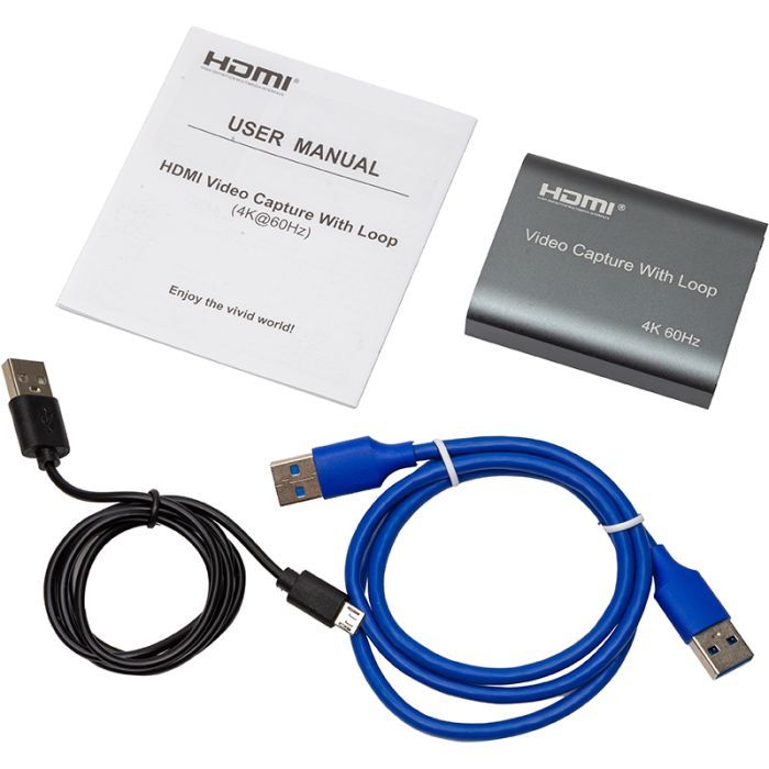 Пристрій захоплення відео PowerPlant HDVC7 HDMI USB2.0 4k/60hz (CA914173) зображення 2