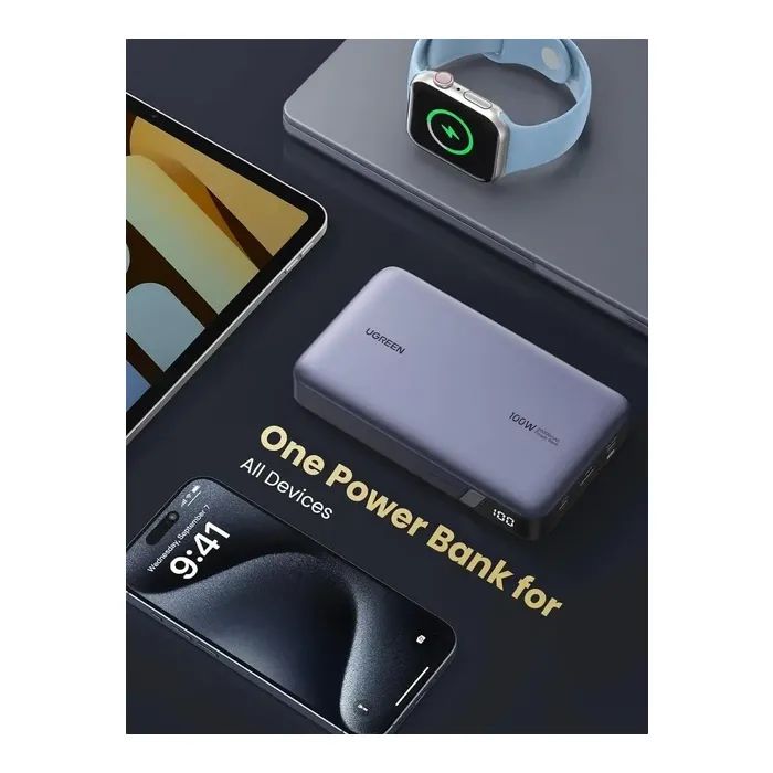 Батарея универсальная Ugreen 20000mAh 100W Two-way Fast Charging (PB720 25188) изображение 8