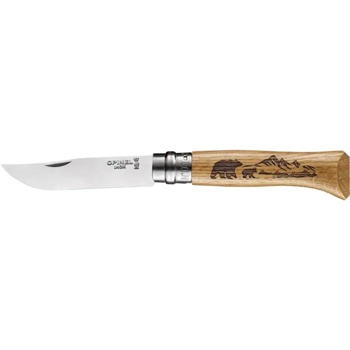 Нож Opinel 8 Animalia America Bear (002628)