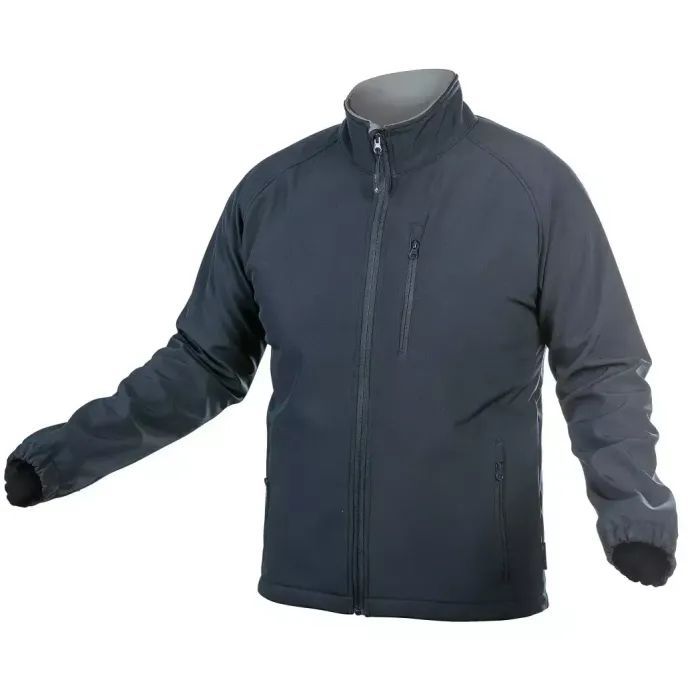 Куртка рабочая Hoegert BIESE HT5K255-XL SoftShell 96% полиэстер/4% эластан темно-синяя, XL (54) (HT5K255-XL)