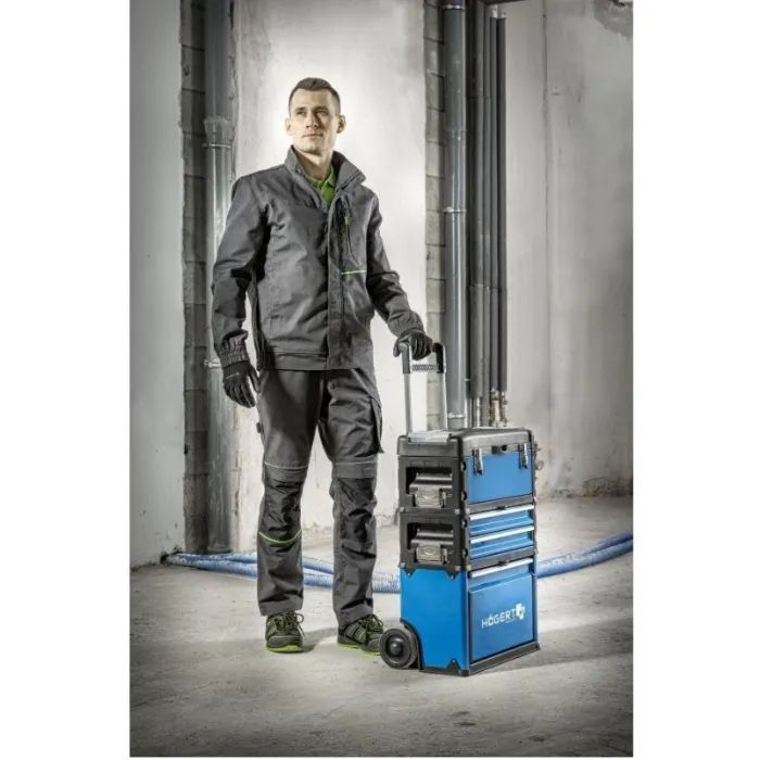 Штани робочі Hoegert LEMBERG HT5K802-1-M 65% поліестер/35% бавовна темно-сірі, M (50) (HT5K802-1-M) зображення 8