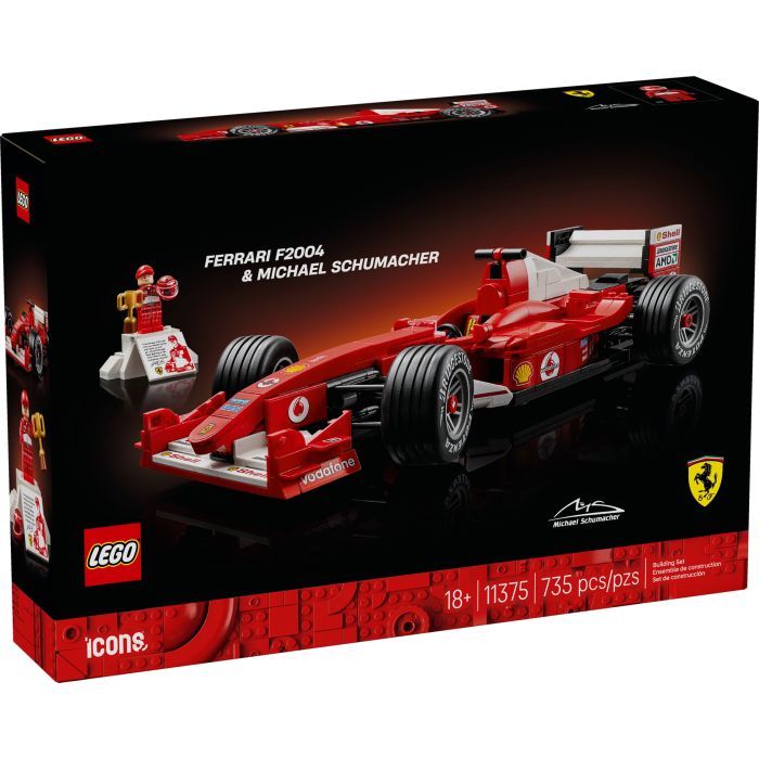 Конструктор LEGO Icons Ferrari F2004 и Майкл Шумачер (11375)
