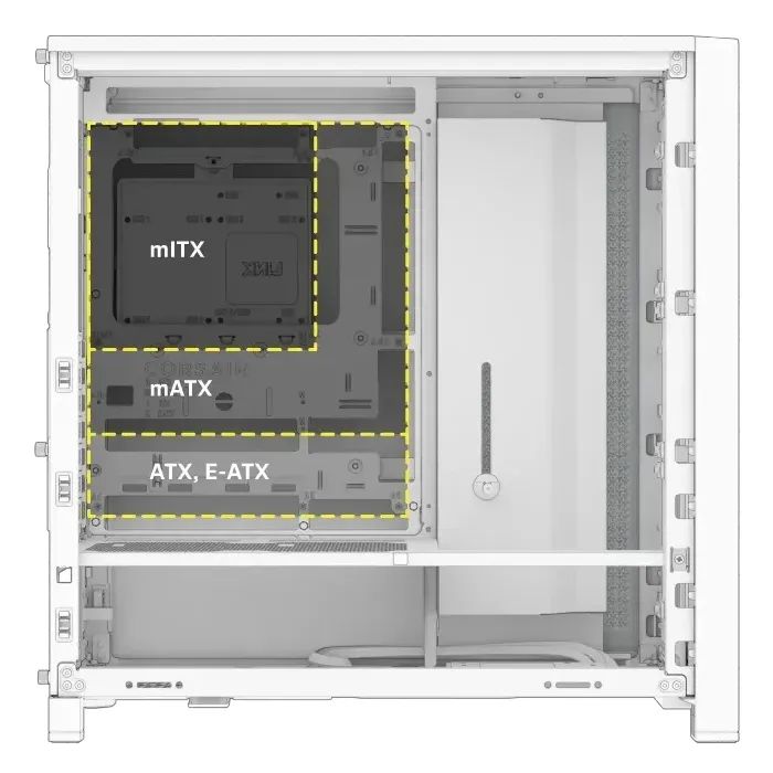Корпус для ПК Corsair FRAME 4000D RS White (CC-9011313-WW) изображение 3