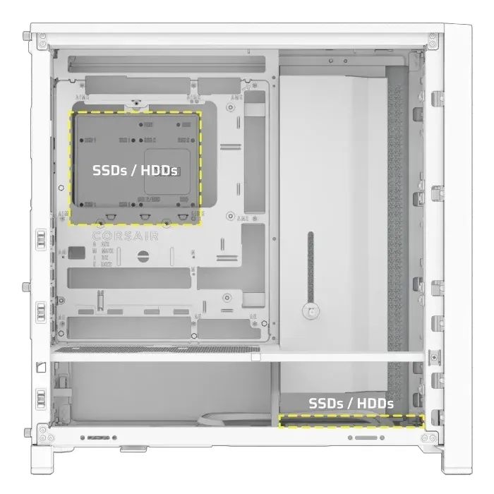 Корпус для ПК Corsair FRAME 4000D RS White (CC-9011313-WW) изображение 5