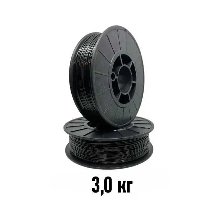 Пластик для 3D-принтера 3Dfilament PetG 1.75 мм 3,0 кг Black (2100000001637)