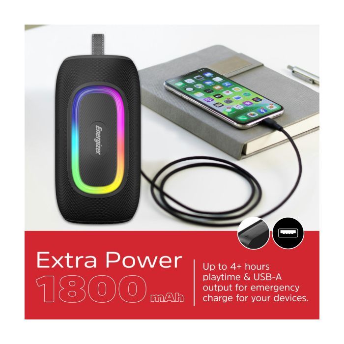 Акустическая система Energizer BTS163 Black (BTS163) изображение 8