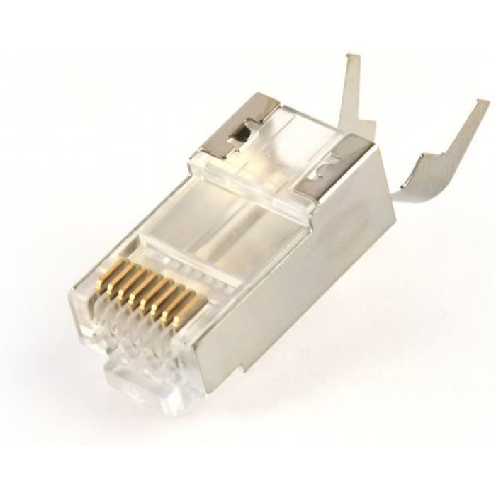 Коннектор RJ45 cat.7 FTP 8P8C * 100 (сквозные отв., позолоч. конт.) Cablexpert (LC-PTF7-01/100) изображение 3