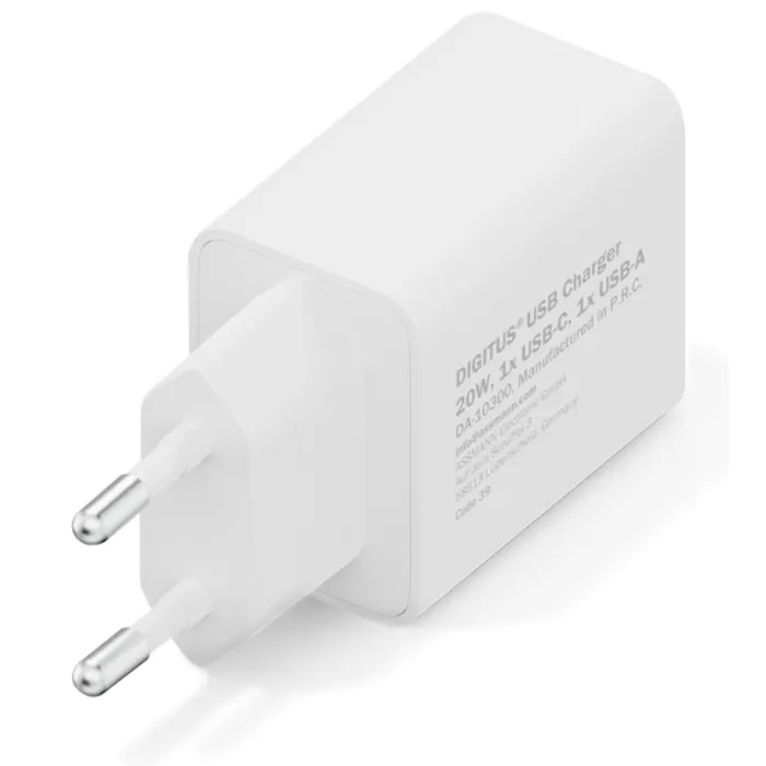 Зарядний пристрій Digitus 1xUSB-C + 1xUSB 20W (DA-10300) зображення 2