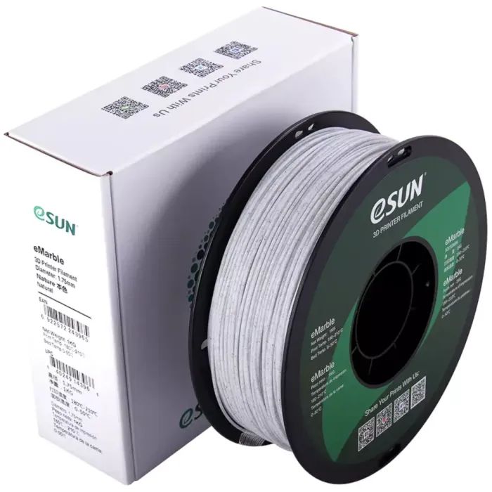 Пластик для 3D-принтера eSUN PLA eMarble 1,75мм, 1кг, NATURAL (EMARBLE175N1)