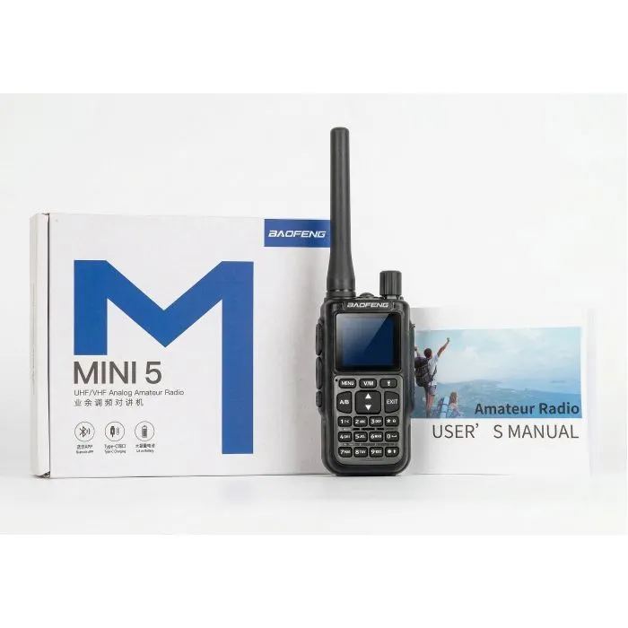 Портативна рація Baofeng UV-5R_MINI_Grey_Single зображення 12
