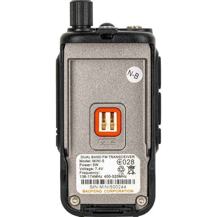 Портативна рація Baofeng UV-5R_MINI_Grey_Single зображення 7