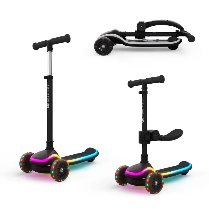 Самокат Kinderkraft 2-в-1 Raket Up Black (KRRAUP00BLK0000) (5902533930029)