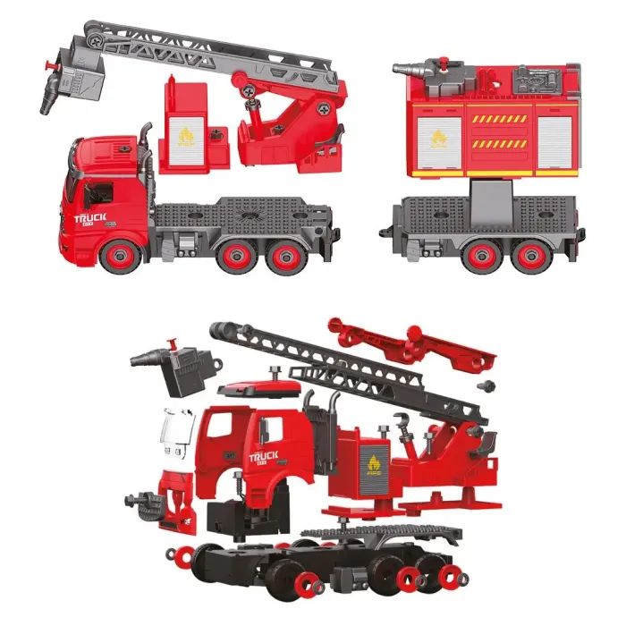 Конструктор Otamanko Автоконструктор 3-в-1 Пожарная служба Пожарная стремянка (FY003A (red)) изображение 2