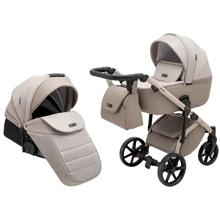 Коляска Adamex 2 в 1 Nola Natura 4 cappuccino (681681)