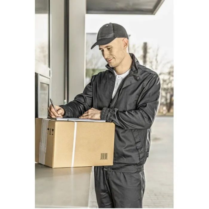 Куртка рабочая Hoegert HT5K307, FABIAN, полиэстер хлопок, темно-серый, 4XL 60 (HT5K307-4XL) изображение 3