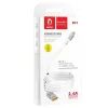 Дата кабель USB 2.0 AM to USB-C 1.0m 2.4A white Denmen (DN-D11T-WH) изображение 2