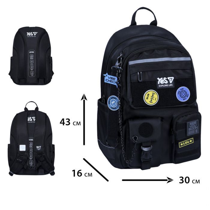 Рюкзак школьный Yes Vibe TS-43L (550344) изображение 3