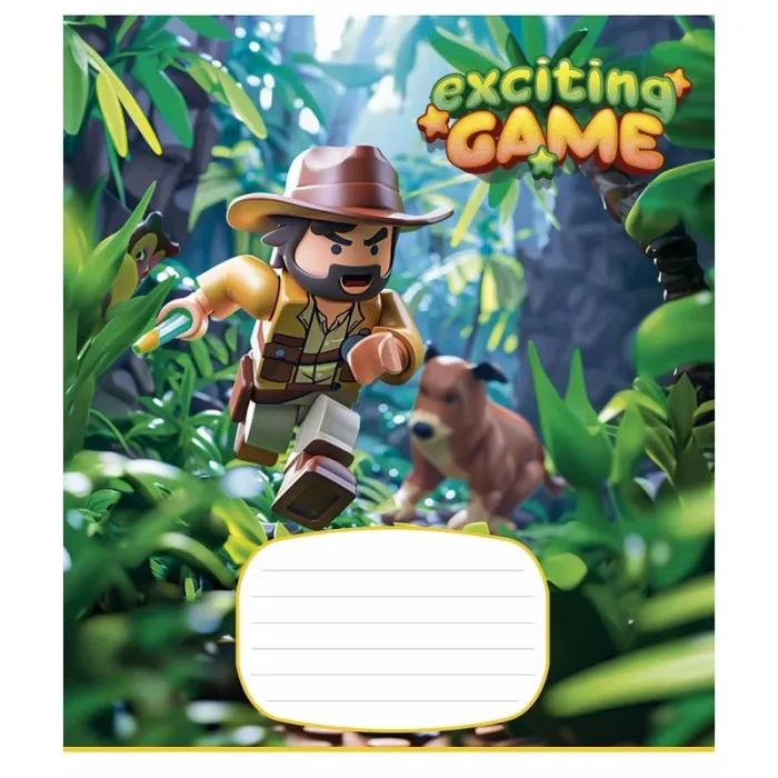 Тетрадь Школярик Exciting game 12 листов клетка (012-3438K) изображение 3
