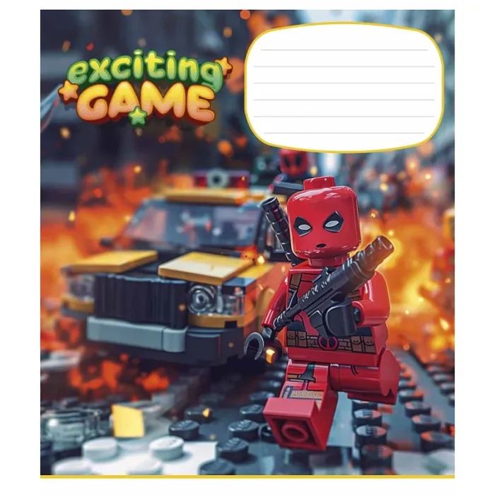 Тетрадь Школярик Exciting game 12 листов клетка (012-3438K) изображение 5