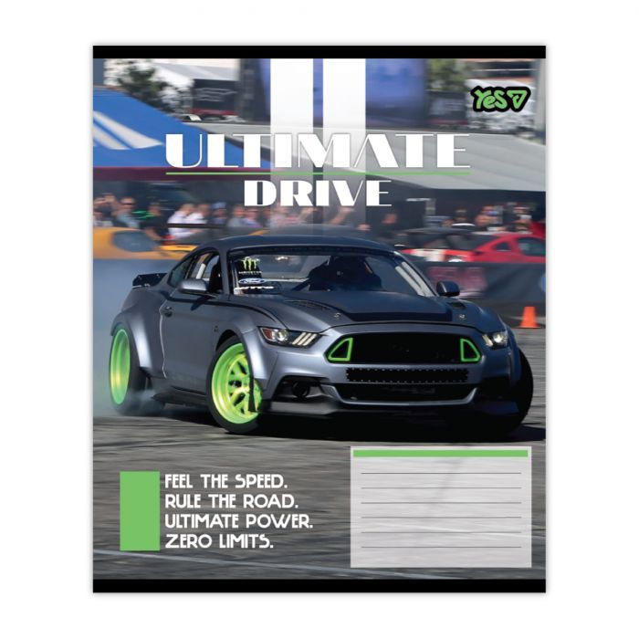 Зошит Yes Ultimate drive А5 36 аркушів лінія (768789) зображення 3