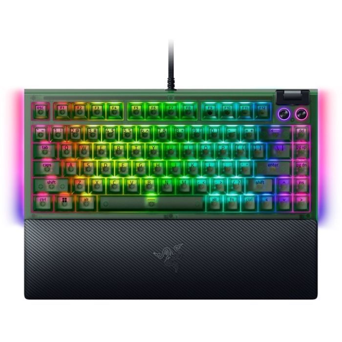 Клавиатура Razer BlackWidow V4 75% USB UA Phantom Green (RZ03-05003300-R3M1)