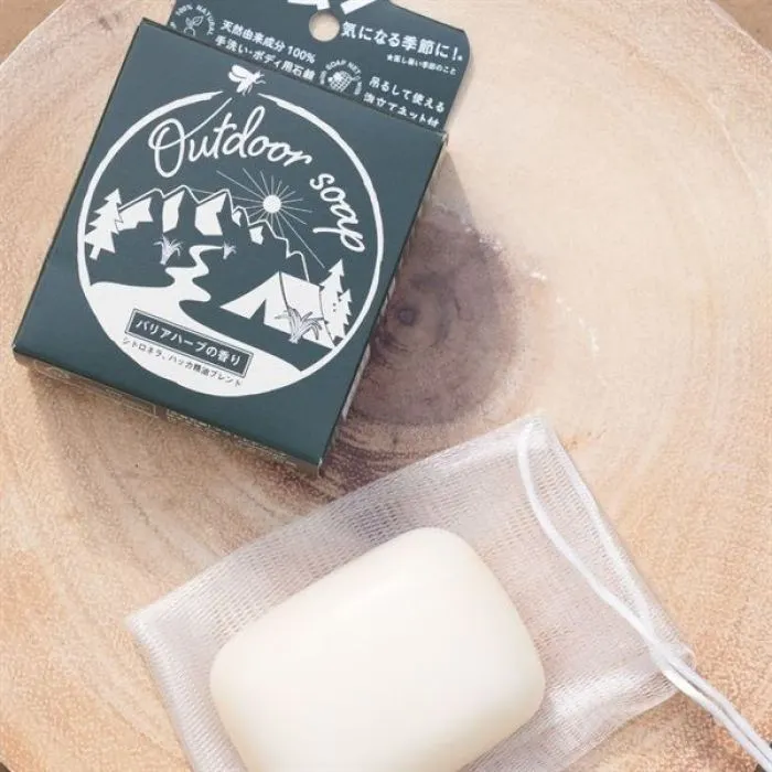 Твердое мыло Pelican Outdoor Soap Травяное Для защиты от насекомых 80 г (4976631479538) изображение 3