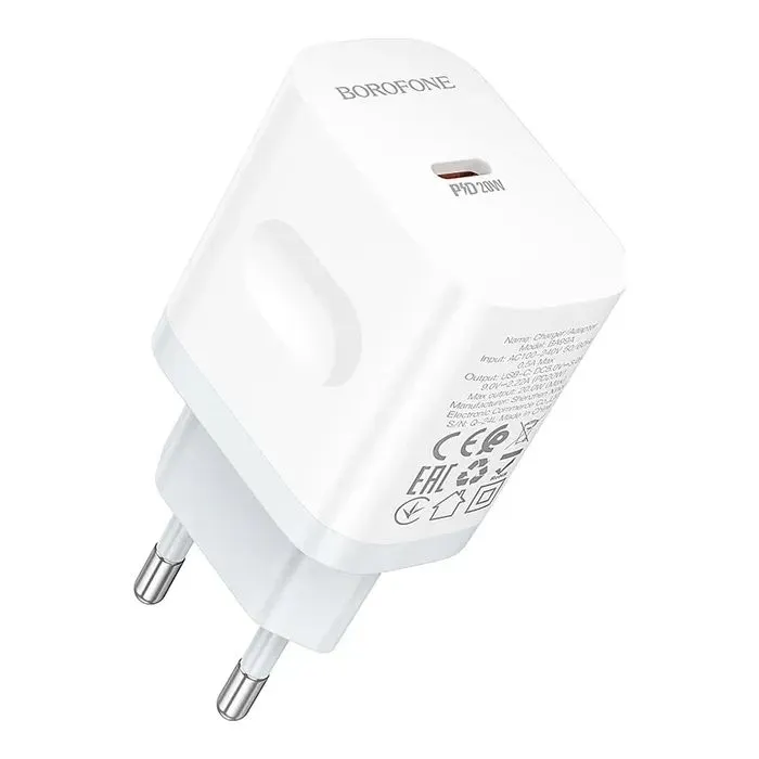 Зарядное устройство BOROFONE BA99A USB-C PD20W white (6941991121357)