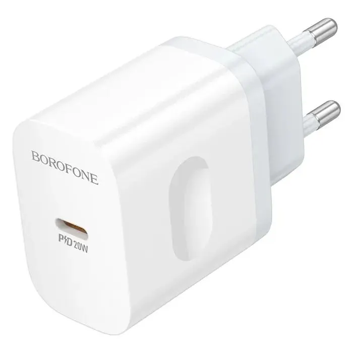 Зарядное устройство BOROFONE BA99A USB-C PD20W white (6941991121357) изображение 4